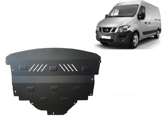 Steel sump guard for Nissan Interstar
