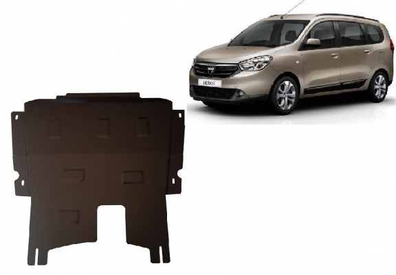 Steel sump guard for Dacia Lodgy