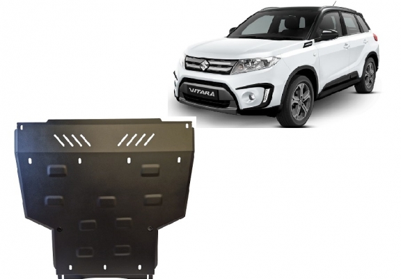 Steel sump guard for Suzuki Vitara