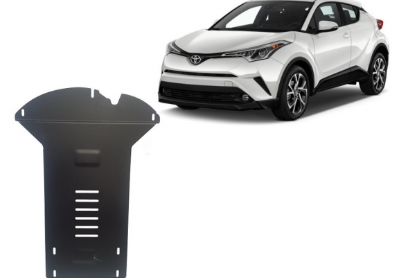Steel catalytic converter guard/cat lock for Toyota C-HR