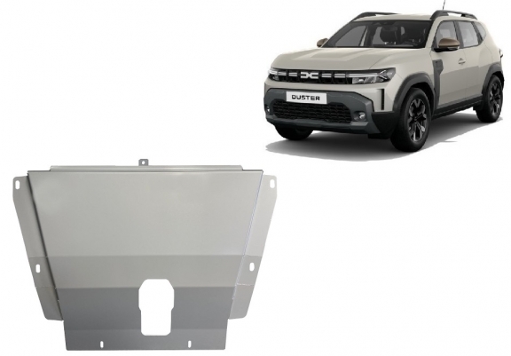 Aluminum sump guard for Dacia Duster - 4x2 +4x4