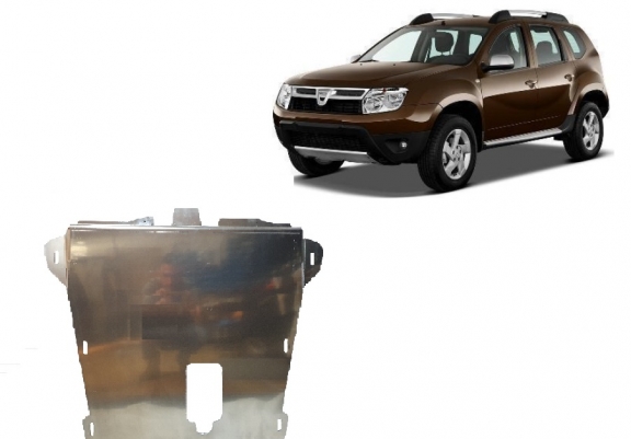 Aluminum sump guard for Dacia Duster