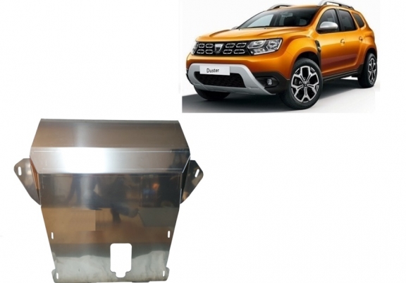 Aluminum sump guard for Dacia Duster