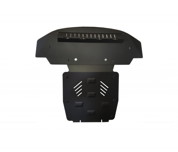Steel sump guard for Audi Q7