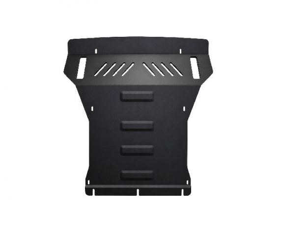 Steel sump guard for the protection of the engine and the radiator for Mitsubishi Shogun 4 (V80, V90)