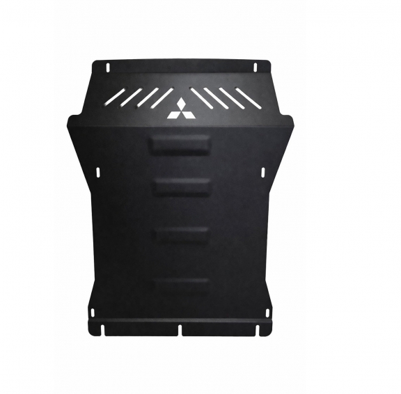 Steel sump guard for the protection of the engine and the radiator for Mitsubishi Shogun 3 (V60, V70) Vers. 2.0