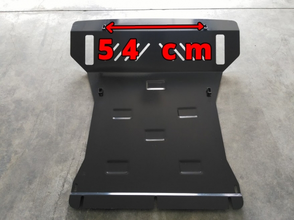 Steel sump guard for the protection of the engine and the radiator for Mitsubishi Shogun 4 (V80, V90)