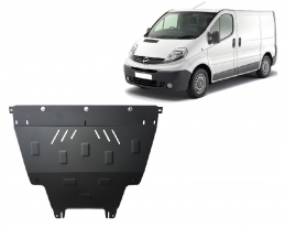 Steel sump guard for Vauxhall Vivaro A 