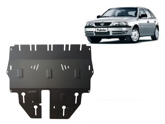 Steel sump guard for Volkswagen Pointer