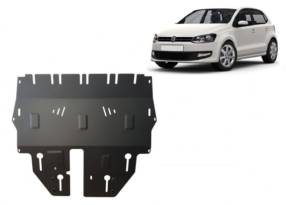 Steel sump guard for VW Polo