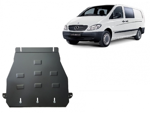 Steel gearbox guard for Mercedes Vito W639 - 2.2 D 4x2