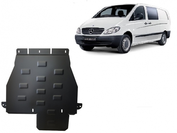 Steel gearbox guard for Mercedes Vito W639 - 4x4 - automatic gearbox