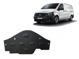 Steel sump guard for the protection of the Stop&Go system Mercedes Vito W447, 4x2, 1.6 D