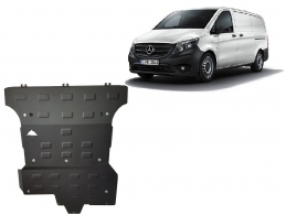 Steel sump guard for Mercedes Viano W447, 2.2 D, 4x4