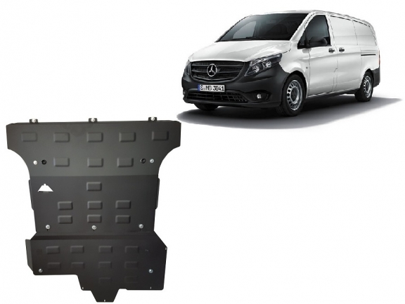 Steel sump guard for Mercedes Viano W447, 2.2 D, 4x4