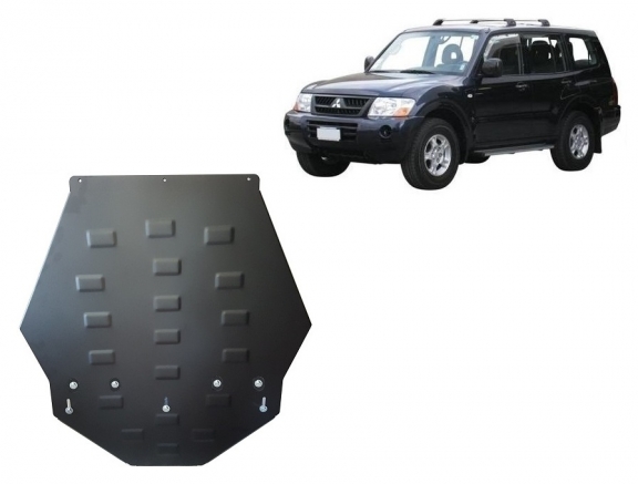Steel gearbox guard for Mitsubishi Shogun 3 (V60, V70) Vers. 2.0