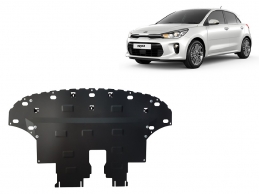Steel sump guard for Kia Rio 4