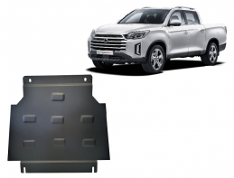 Steel gearbox guard for Ssangyong Musso Grand