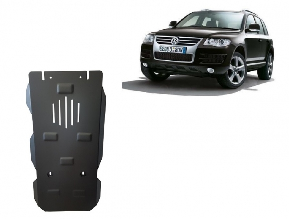 Steel manual and automatic gearbox guard for VW Touareg 7L
