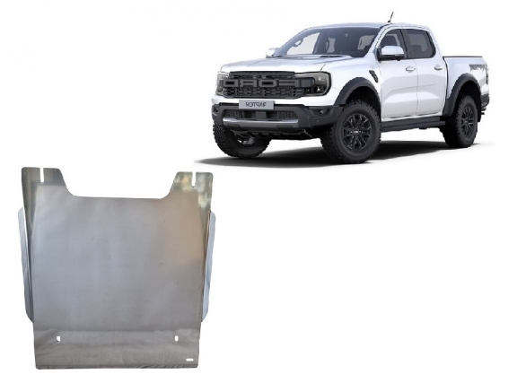 Aluminum transfer case guard for Ford Ranger Raptor