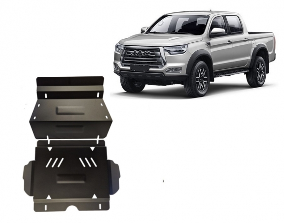 Steel sump guard for Jac T8