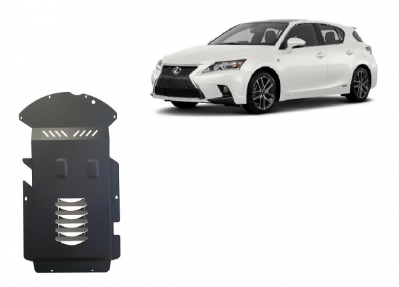 Steel catalytic converter guard/cat lock for Lexus CT200H