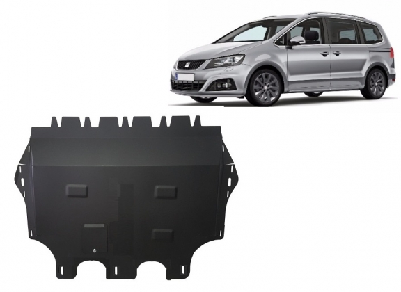 Steel sump guard for Seat Alhambra