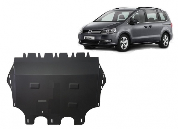 Steel sump guard for Volkswagen Sharan
