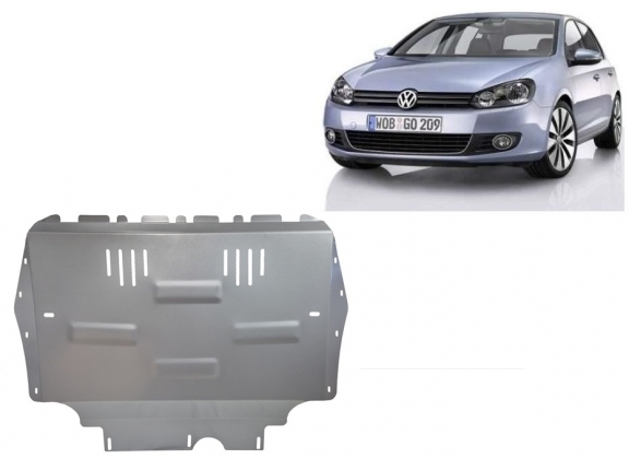 Aluminum sump guard for VW Golf 6