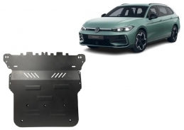 Steel sump guard for VW Passat 
