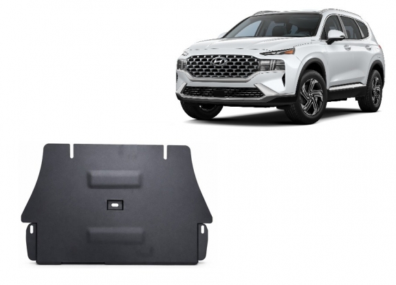 Catalytic converter guard for Hyundai Santa Fe