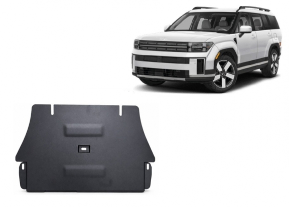 Catalytic converter guard for Hyundai Santa Fe