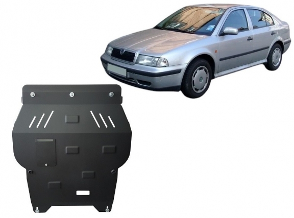 Steel sump guard for Skoda Octavia 1