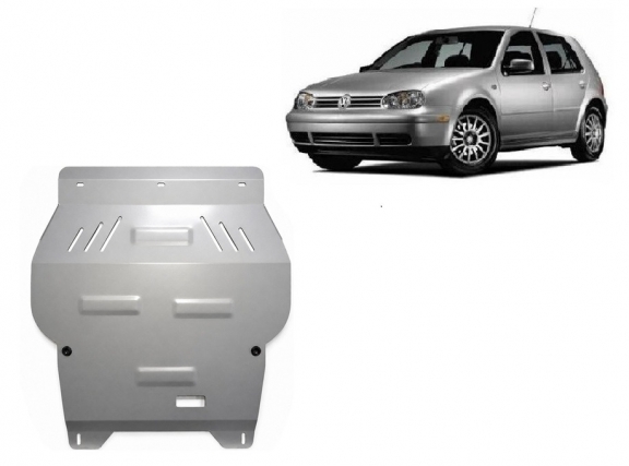 Aluminum sump guard for Volkswagen Golf 4