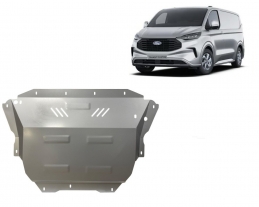 Aluminum sump guard for the protection of the engine and the gearbox for Ford Tourneo Custom PHEV