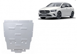Aluminum sump guard for Mercedes B-Classe