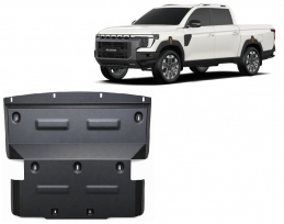 Steel sump guard for KGM Musso 