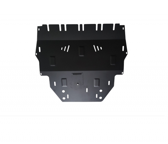 Steel sump guard for Skoda Rapid