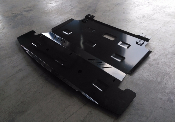 Steel sump guard for Hyundai Santa Fe