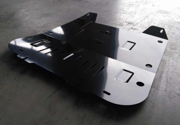 Steel sump guard for Vauxhall Vectra C