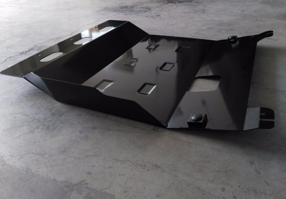 Steel sump guard for Peugeot Boxer