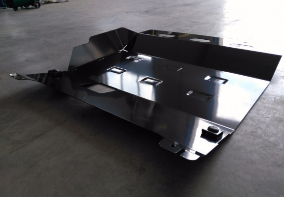 Steel sump guard for Peugeot Boxer