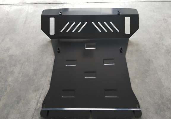 Steel sump guard for the protection of the engine and the radiator for Mitsubishi Shogun 4 (V80, V90)