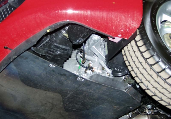 Steel sump guard for Alfa Romeo 156