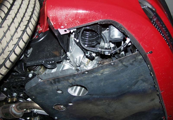 Steel sump guard for Alfa Romeo 156