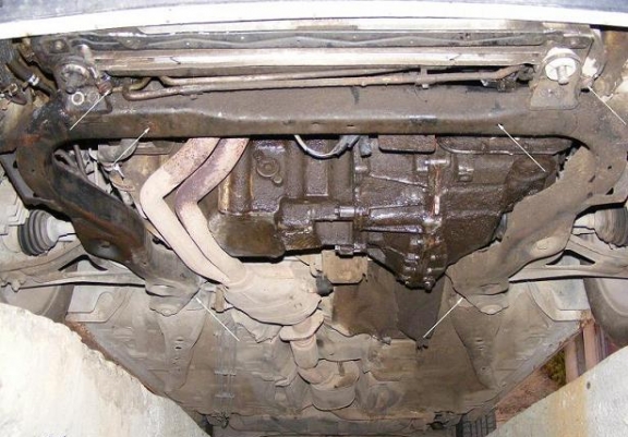 Steel sump guard for Ford Mondeo 1,2