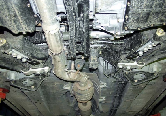 Steel sump guard for Nissan Almera Tino