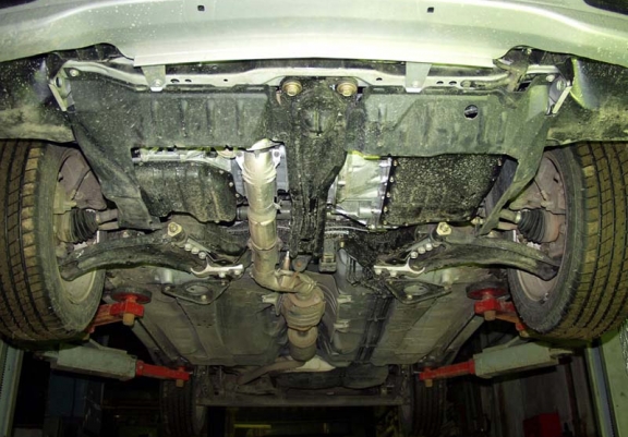 Steel sump guard for Nissan Almera Tino