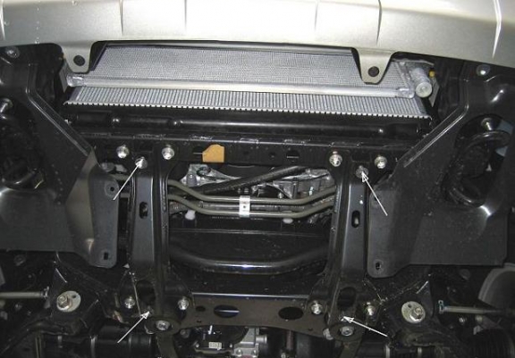 Steel sump guard for Toyota Hilux
