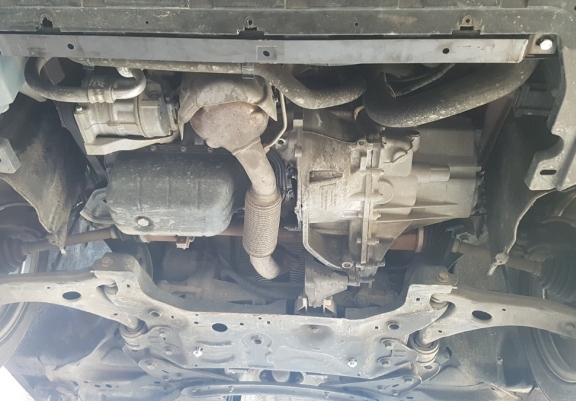 Steel sump guard for Volvo V40